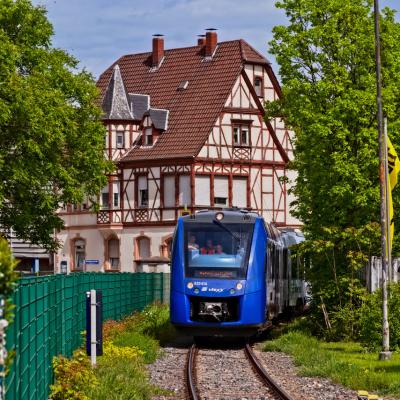 Sonderzug der Eisenbahnfreunde Mannheim auf einer Ausflugsfahrt
