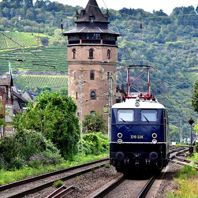 Eindrücke der Sonderfahrt der Eisenbahnfreunde Mannheim zu Rhein in Flammen