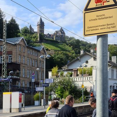 Eindrücke der Sonderfahrt der Eisenbahnfreunde Mannheim zu Rhein in Flammen